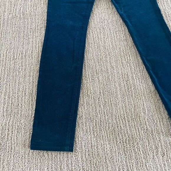 7 For All Mankind Green Corduroy Midrise Pant - Picture 2 of 9